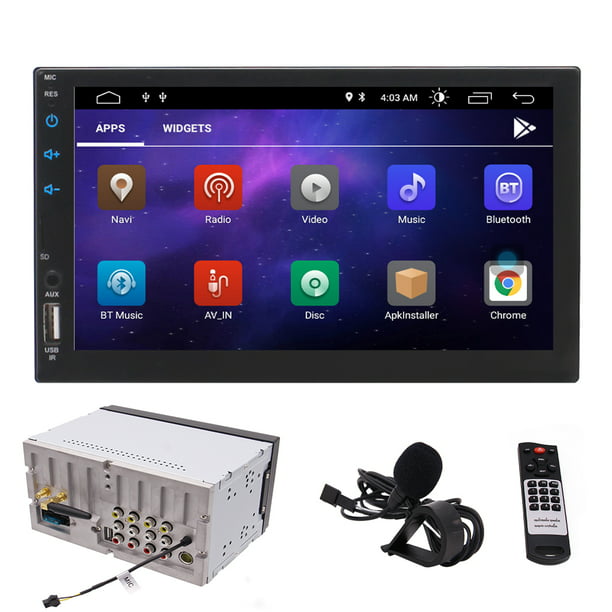 Doule 2 din Android 10.0 OS Car Stereo GPS Navigation System with Bluetooth 2G+32G Car Entertainment Radio Video Player Wifi/Mirrorlink/OBD2/USB/SD in Dash Tablet Headunit Capacitive Touchscreen 